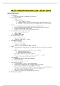  NR 283 PATHOPHYSIOLOGY EXAM 2 STUDY GUIDE(update)