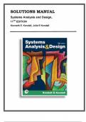 Solutions Manual For Systems Analysis and Design, 11th Edition, Kenneth E. Kendall, Julie E Kendall, 9780137947805