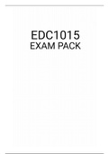 EDC1015 EXAM PACK