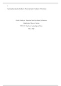 NR 506 Week 3 Assignment; Quality Healthcare; Measuring NP Performance - BMI Assessment from HEIDIS Effectiveness of Care