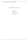 NR 506 Week 4 Assignment; Kaltura Health Policy Analysis; Opioid Crisis