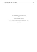 Essay NR505: Advanced Research Methods: Evidence-Based Practice (NR505) (NR505: Advanced Research Methods: Evidence-Based Practice (NR505)) 