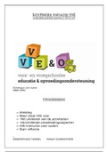 Tentamen (uitwerkingen) exameneenheid C  (P2-K1-W7  schriftelijke instructie VVE) 