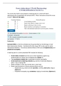 Exam (elaborations) UWorld Pharmacology (UWORLDPHARMACOLOGY) (UWorld Pharmacology (UWORLDPHARMACOLOGY))