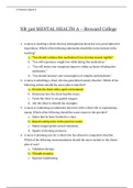 NR 326 MENTAL HEALTH A, B & C – Broward College | NR326 MENTAL HEALTH {A Grade} – Broward College