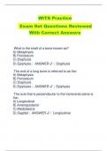 WITS Practice Exam Set Questions Reviewed  With Correct Answers