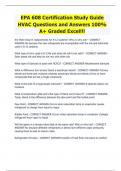 EPA 608 Certification Study Guide HVAC Questions and Answers 100% A+ Graded Excel!!!