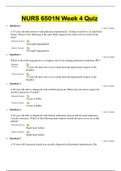 NURS-6501N-21,Advanced Pathophysiology Quiz 4 with all the correct Answers (30/30 Graded A).