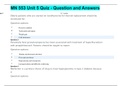 MN 553 Unit 5 Quiz - Question and Answers | LATEST ANSWERS