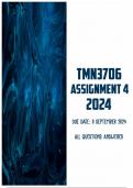 TMN3706 Assignment 4 2024 | Due 11 September 2024