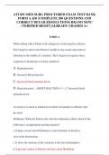 ATI RN MED SURG PROCTORED EXAM TEST BANK FORM A &B /COMPLETE 200 QUESTIONS AND CORRECT DETAILEDSOLUTIONS BRAND NEW! (VERIFIED RIGHT |ALREADY GRADED A+