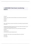 1 AWHONN Fetal Heart monitoring basics Test Questions and Answers