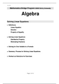 Solving Linear Equations