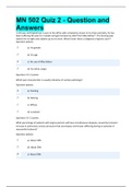 MN 502 UNIT 1,2,4,5&7 QUESTIONS AND ANSWERS | LATEST ANSWERS