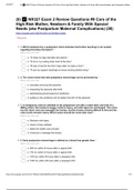 NR327 Exam 2 Review Questions #9 Care of the High-Risk Mother, Newborn & Family With Special Needs (aka Postpartum Maternal Complications) (28)