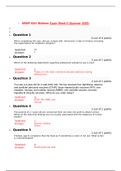 NRNP 6541 Midterm Exam Week 6 (Summer 2020)