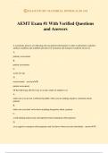 AEMT Exam #1 With Verified Questions and Answers