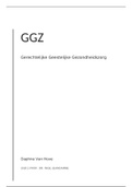 Samenvatting van lessen en reader GGZ 