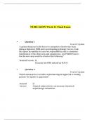 NURS-6630N Week 11 Final Exam