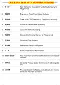  CPSI EXAM TEST WITH VERIFIED ANSWERS