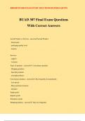 BUAD 307 Final Exam Questions With Correct Answers