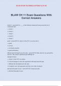 BLAW CH 11 Exam Questions With Correct Answers