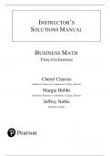 Solution Manual For Business Math, 12th Edition by Cheryl Cleaves, Margie Hobbs, Jeffrey Noble