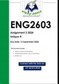 ENG2603 Assignment 3 (QUALITY ANSWERS) 2024