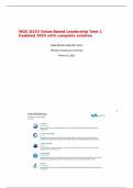 WGU D253 Value-Based Leadership Task 1 Updated 2024 with complete solution