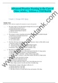 Advanced Practice Nursing in the Care of Older Adults / Edition 2 TESTBANK_Kennedy-Malone TestBank NR601. Complete Fall 2020.