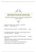 WASHINGTON MPJE EXAM 2024 WITH GUARANTEED ACCURATE ANSWERS |VERIFIED |UPDATED