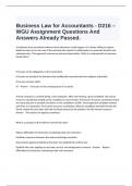 WGU D216  Exams Package Deal Study Guide.