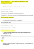MATH 255N WEEK 1 ASSIGNMENT, VARIABLES AND MEASURES OF DATA | 100% CORRECT ANSWERS 