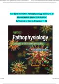 TEST BANK Porth's Pathophysiology: Concepts of Altered Health States (11TH) By Norris Chapter 1-52 NEWEST VERSION STUVIA