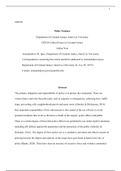 CRJ530 Ethical Issues in Criminal Justice Article .docx    CRJ530  Police Violence   Department of Criminal Justice, Saint Leo University  CRJ530: Ethical Issues in Criminal Justice  Author Note              Amarachukwu W. Igwe, Department of Criminal Jus