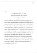 Capital Punishment and Deterrence of Crime4.docx    CRJ-530  Capital Punishment and Deterrence of Crime  Department of Criminal Justice, Saint Leo University  CRJ-530 Ethical Issue in Criminal Justice  Abstract  Every crime committed comes with a conseque