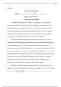 ARGETP Ideal Nursing Unit  Part 1 .docx  NUR4201  Ideal Nursing Unit: Part 1  NUR4201: Leadership, Management, and Professional Development  Ideal Nursing Unit: Part 1  Centralized or Decentralized  Centralization organizations are considered œindividuali