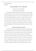 NRS-440VN.Reflection Paper   284 29.docx  NRS-440VN  Achieving Higher Levels of Education    Grand Canyon University: NRS-440VN  Achieving Higher Levels of Education  In 2010 the Institute of Medicine (IOM) released the report "Future of Nursing: Leadi