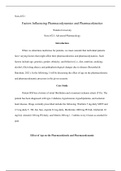 WK2AssgnFactors Influencing Pharmacodynamics.docx  Nurs-6521  Factors Influencing Pharmacodynamics and Pharmacokinetics  Walden University  Nurs-6521: Advanced Pharmacology  Introduction  When we determine medicines for patients, we must consider that ind