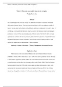 Wk11 Maslow’s Hierarchy needs and Z theory .docx    Maslows Hierarchy needs and Z theory in the workplace  Walden University  Abstract  The research paper will cover the concept and definition of Maslows Hierarchy Needs and different motivational factors.