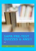 SAPR PRE-TEST QUIZZES & ANS!!