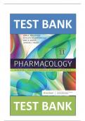 TEST BANK FOR Pharmacology -A Patient Centered Nursing Process Approach 11th Edition by Linda E. McCuistion , ISBN: 9780323793155 Chapters 1-58 || Complete Guide A+