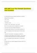 EPA 608 Core Test Sample Questions And Answers.