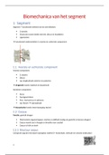 Samenvatting MSK3 biomechanica van de wervelkolom