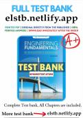 Test Bank for Engineering Fundamentals An Introduction to Engineering 6th Edition Moaveni