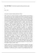 Acc 491 Week 1 Generally accepted auditing standards paper  Acc 491 Week 1 Generally accepted auditing standards paper  z  ACC / 491  Generally Accepted Auditing Standards Paper  With ongoing accounting and bribery scandals worldwide much attention has be