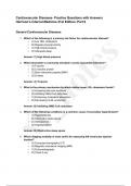 Cardiovascular Diseases Practice Exam,Harrison's Internal Medicine 21st EEd