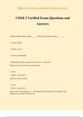 CISM 3 Verified Exam Questions and Answers