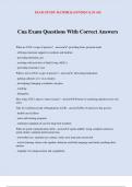 Cna Exam Questions With Correct Answers