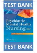 TEST BANK for Psychiatric Mental Health Nursing 7th Edition by Videbeck, Sheila L. & Cathy J. Miller , ISBN:  9781496357038 ||Complete Guide A+